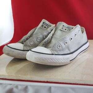 Converse All Star Glittery Silver - Size 1 - TLC Needed